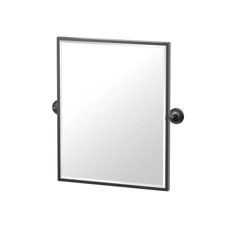Gatco Designer II 20-1/2" W x 25" H Rectangular Metal Framed Bathroom Mirror Matte Black