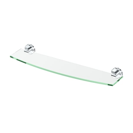 Gatco Locke 21" Glass Bathroom Shelf Chrome