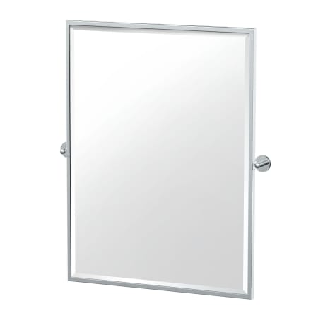 Gatco Sky 32-1/2" x 27-5/8" Contemporary Rectangular Framed Bathroom Wall Mirror Chrome