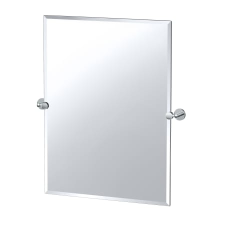 Gatco Sky 32-1/2" x 27-5/8" Contemporary Rectangular Frameless Bathroom Wall Mirror Chrome
