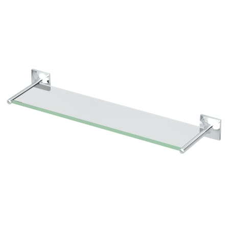 Gatco Waterline 22" Glass Bathroom Shelf Chrome
