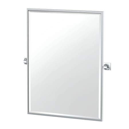 Gatco Waterline 32-1/2" x 28-1/8" Contemporary Rectangular Framed Bathroom Wall Mirror Chrome