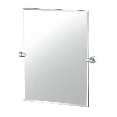 Gatco Waterline 31-1/2" x 27-1/2" Contemporary Rectangular Frameless Bathroom Wall Mirror Chrome