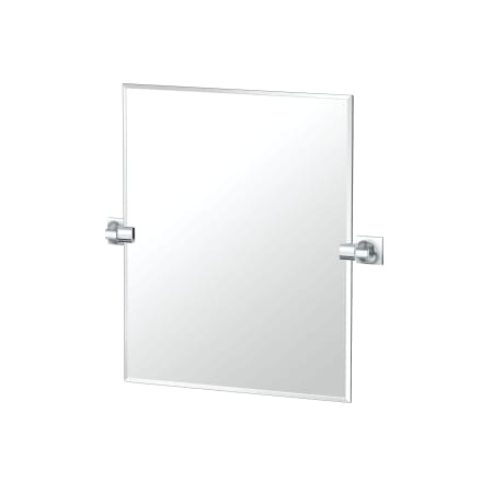 Gatco Waterline 24" x 23-1/2" Contemporary Rectangular Frameless Bathroom Wall Mirror Chrome
