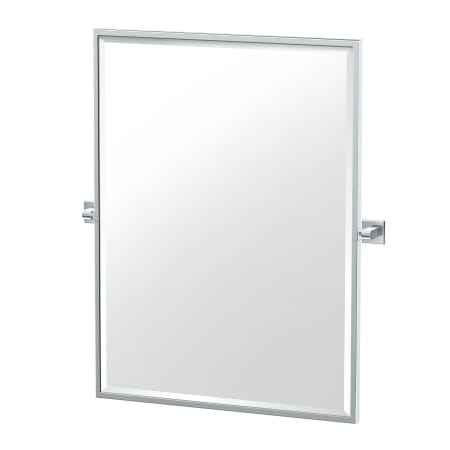 Gatco Mode 32-1/2" x 27-3/4" Contemporary Rectangular Framed Bathroom Wall Mirror Chrome