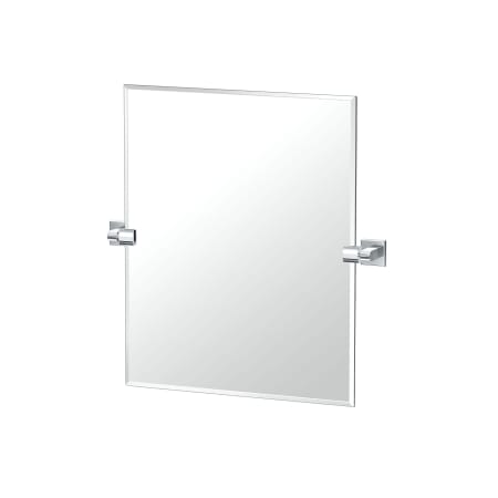 Gatco Mode 24" x 23-1/8" Contemporary Rectangular Frameless Bathroom Wall Mirror Chrome