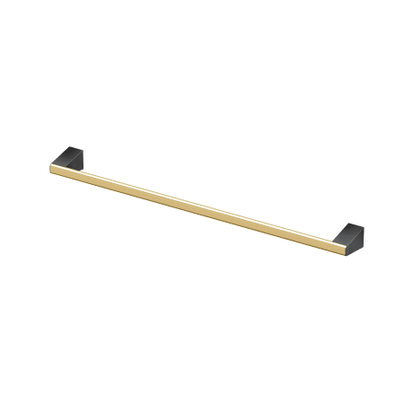 Gatco A-Line 24" Towel Bar Brushed Brass / Matte Black