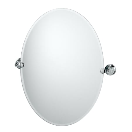 Gatco 19-1/2" W x 26-1/2" H Oval Frameless Bathroom Wall Mirror Chrome
