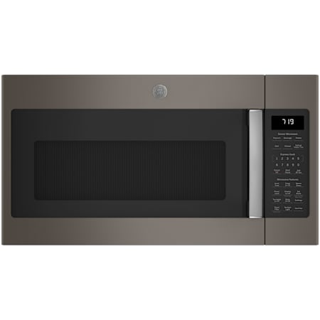 GE 30 Inch Wide 1.9 Cu. Ft. 1,000 Watt Over the Range Microwave with Sensor Cooking Fingerprint Resistant Slate