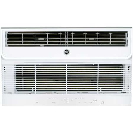 GE 12999 BTU 208/230V Through Wall Air Conditioner with Built-In WiFi and Remote Control Soft Gray
