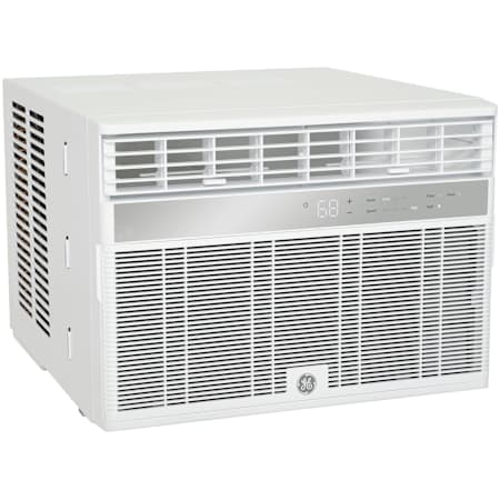 GE 12000 BTU 115V Window Air Conditioner with Geofence Technology and 6 Fan Speeds White