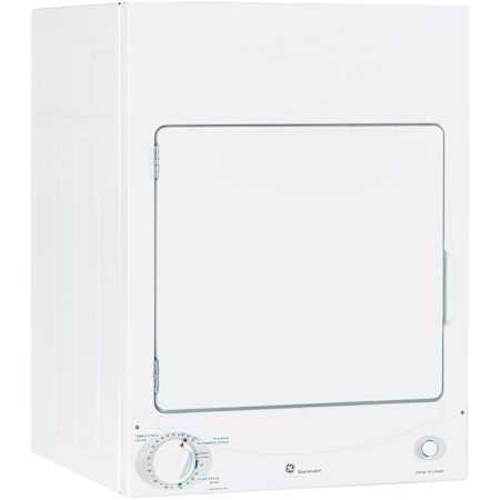 GE 24" 3.6 Cubic Foot Spacemaker Electric Dryer with DuraDrum Interior White