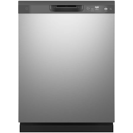 GE 24 Inch Wide 13 Place Setting Built-In Front Control Dishwasher with Dry Boost Technology Stainless Steel
