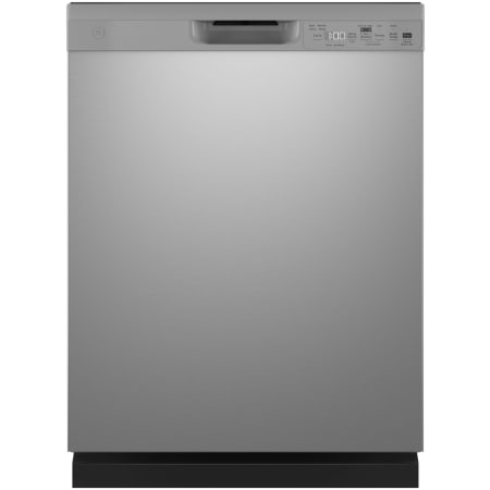 GE 24 Inch Wide 16 Place Setting Built-In Front Control Dishwasher with AutoSense Wash Cycle and Dry Boost Stainless Steel