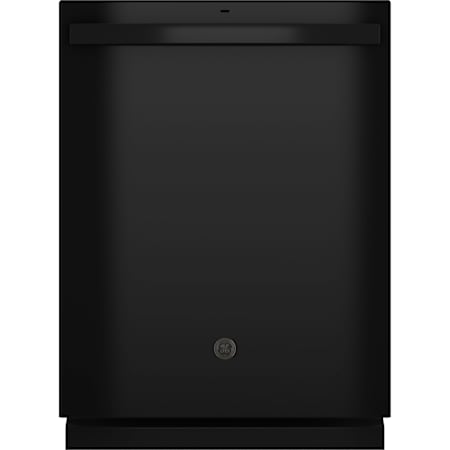 GE 24 Inch Wide 16 Place Setting Built-In Top Control Dishwasher with Dry Boost and Sanitize Cycle Black