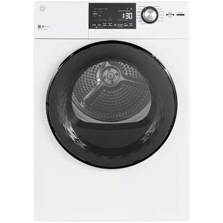 GE 24 Inch Wide 4.3 Cu Ft. Energy Star Rated Electric Dryer with Sensor Dry and Delay Start White