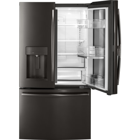 GE-GFD28G-Empty Open Refrigerator with Door in Door Open