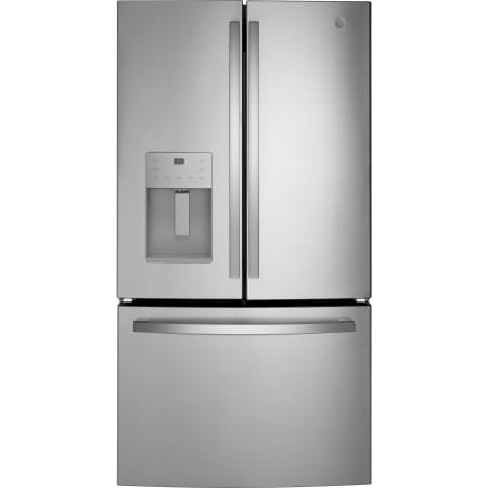 GE 36 Inch Wide 25.6 Cu. Ft. Energy Star Rated French Door Refrigerator with Quick Space Shelf Fingerprint Resistant Stainless Steel