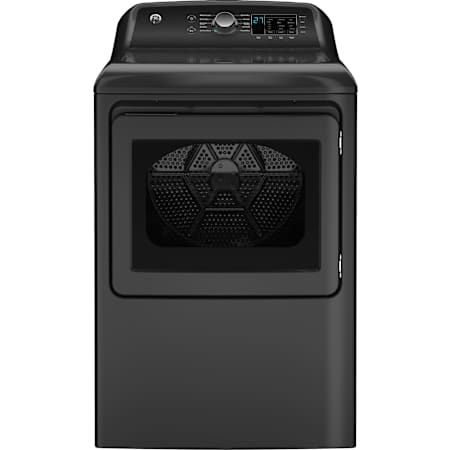 GE 27 Inch Wide 7.4 Cu. Ft. Electric Dryer with 12 Cycle Options Diamond Gray