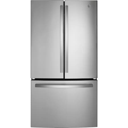 GE 36 Inch Wide 21.9 Cu. Ft. Energy Star Certified Fingerprint Resistant French Door Refrigerator with Door Alarm and Internal Water Dispenser Fingerprint Resistant Stainless