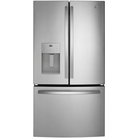 GE 36 Inch Wide 20.6 Cu. Ft. Energy Star Certified Fingerprint Resistant French Door Refrigerator with Child Lock and Door Alarm Fingerprint Resistant Stainless