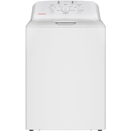 GE Hotpoint 27 Inch Wide 4.0 Cu. Ft. Top Loading Washing Machine with Knob Controls and Heavy-Duty Agitator White