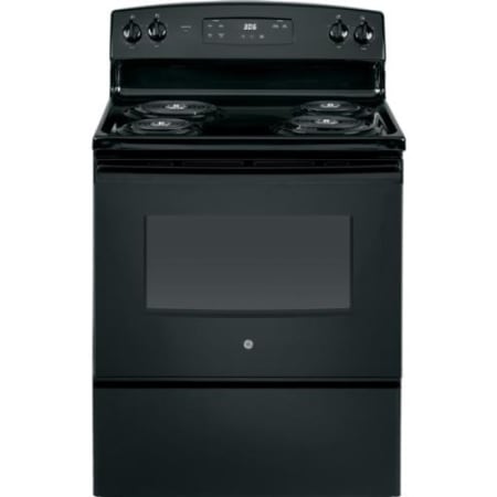 GE 30 Inch Wide 5 Cu. Ft. Free Standing Electric Range Black