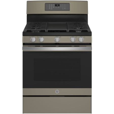GE 30 Inch Wide 5 Cu. Ft. Fingerprint Resistant Free Standing Gas Range with Convection Oven and No-Preheat Air Fry Fingerprint Resistant Slate
