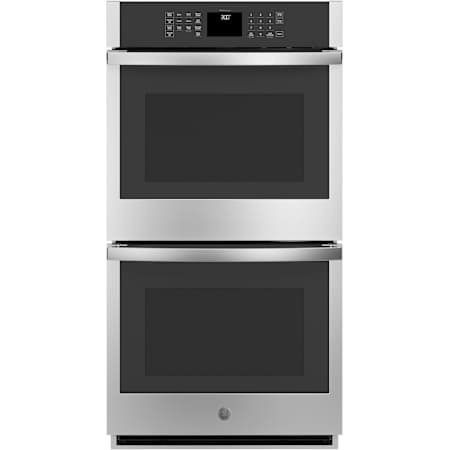 GE 27 Inch Wide 8.6 Cu. Ft. Double Electric Oven Stainless Steel