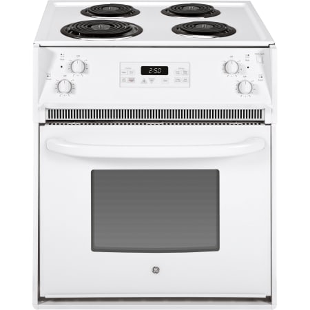 GE 28 Inch Wide 3 Cu. Ft. Drop In Electric Range with Self Clean White on White