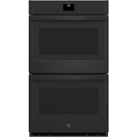 GE 30 Inch Wide 10 Cu. Ft. Electric Double Oven with Convection and Hidden Bake Element Black