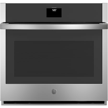 GE 30 Inch Wide 5 Cu. Ft. Electric Single Oven with Viewing Window and Sabbath Mode Stainless Steel