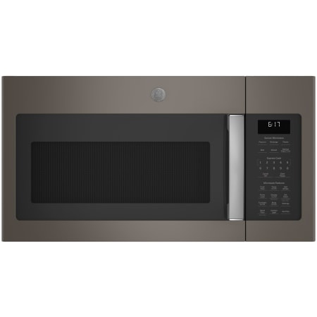 GE 30 Inch Wide 1.7 Cu. Ft. 1580 Watt Fingerprint Resistant Over the Range Microwave with Two-Speed 300-CFM External Venting System Fingerprint Resistant Slate