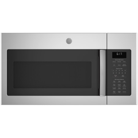 GE 30 Inch Wide 1.7 Cu. Ft. 1000 Watt Over the Range Microwave with Recirculating Venting Kit and Sensor Cooking Controls Stainless Steel
