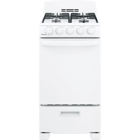GE Hotpoint 20 Inch Wide 2.3 Cu. Ft. Free Standing Gas Range with Electric Pilotless Ignition White