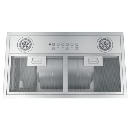 GE 300 CFM 21 Inch Wide Built-In Range Hood with Dimmable LED Lights Stainless Steel