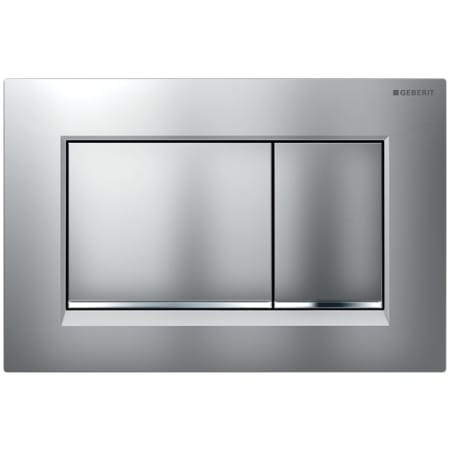 Geberit Sigma 30 Dual Flush 1.6 / 0.8 GPF Actuator Plate Matte Chrome / Polished Chrome