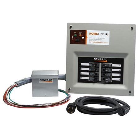 Generac 30-Amp 240V Single-Phase Select Circuit Transfer System with 8-Circuit Load Center (Aluminum) N/A