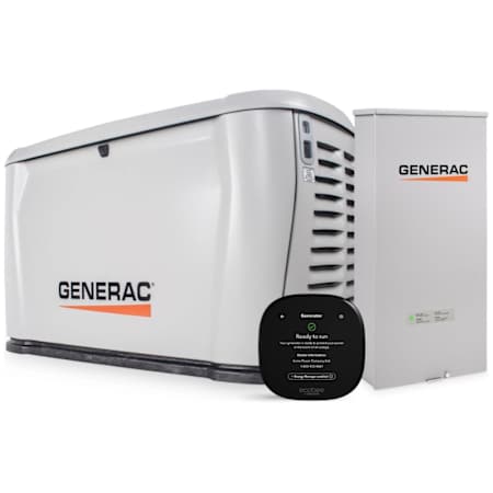 Generac 28 kW (240 V) Single-Phase Air Cooled Multi-Fuel Standby Generator with 200A Automatic Transfer Switch and Ecobee Thermostat N/A
