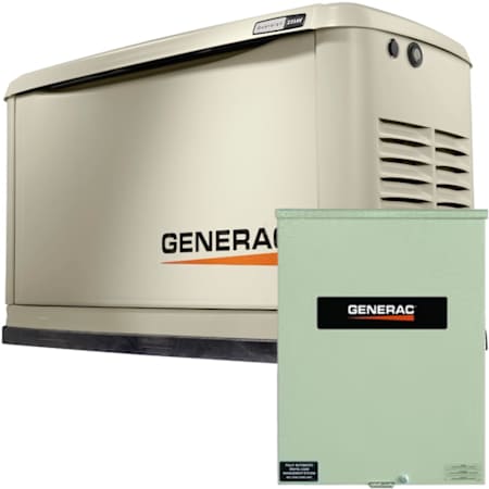 Generac Guardian Series 22kW (120 / 240V) Single-Phase Air Cooled Multi-Fuel Standby Generator with 400a Automatic Transfer Switch and Wi-Fi N/A