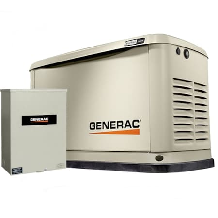 Generac Guardian Series 10kW (120 / 240V) Single-Phase Air Cooled Multi-Fuel Standby Generator with 100a Automatic Transfer Switch and Wi-Fi N/A