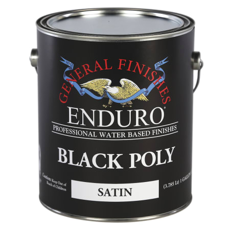 General Finishes 1 Gallon Interior Black Water Base Poly Satin