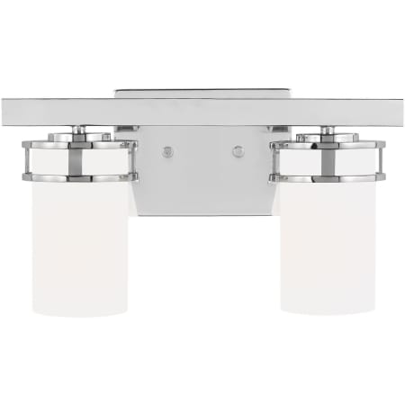 Generation Lighting Robie 2 Light 15" Wide Bathroom Vanity Light Chrome