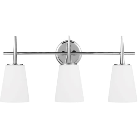 Generation Lighting Driscoll 3 Light 25" Wide Bathroom Vanity Light Chrome