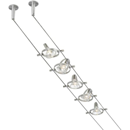 Generation Lighting Tiella 5 Light 20" Long Lighting Kit Matte Nickel