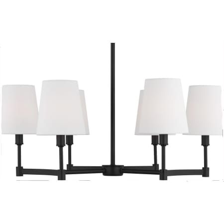Generation Lighting Chatfield 6 Light 26" Wide Outdoor Chandelier Midnight Black