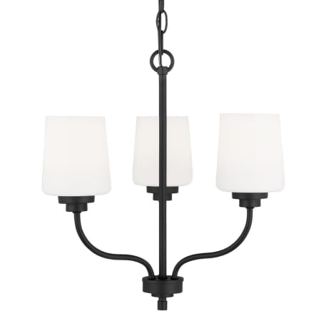 Generation Lighting Windom 3 Light 18" Wide Chandelier Midnight Black