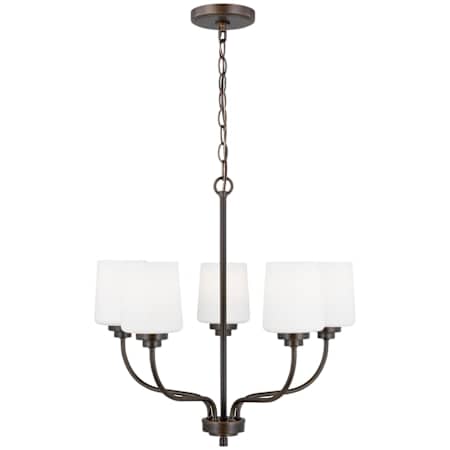 Generation Lighting Windom 5 Light 20" Wide Chandelier Bronze