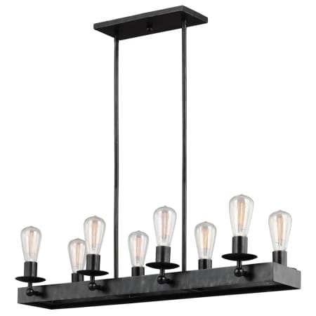 Generation Lighting Ravenwood Manor 8 Light 34" Wide Linear Chandelier Stardust