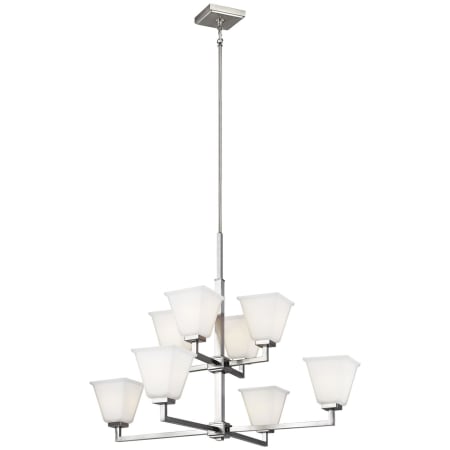 Generation Lighting Ellis Harper 8 Light 36" Wide Chandelier Brushed Nickel